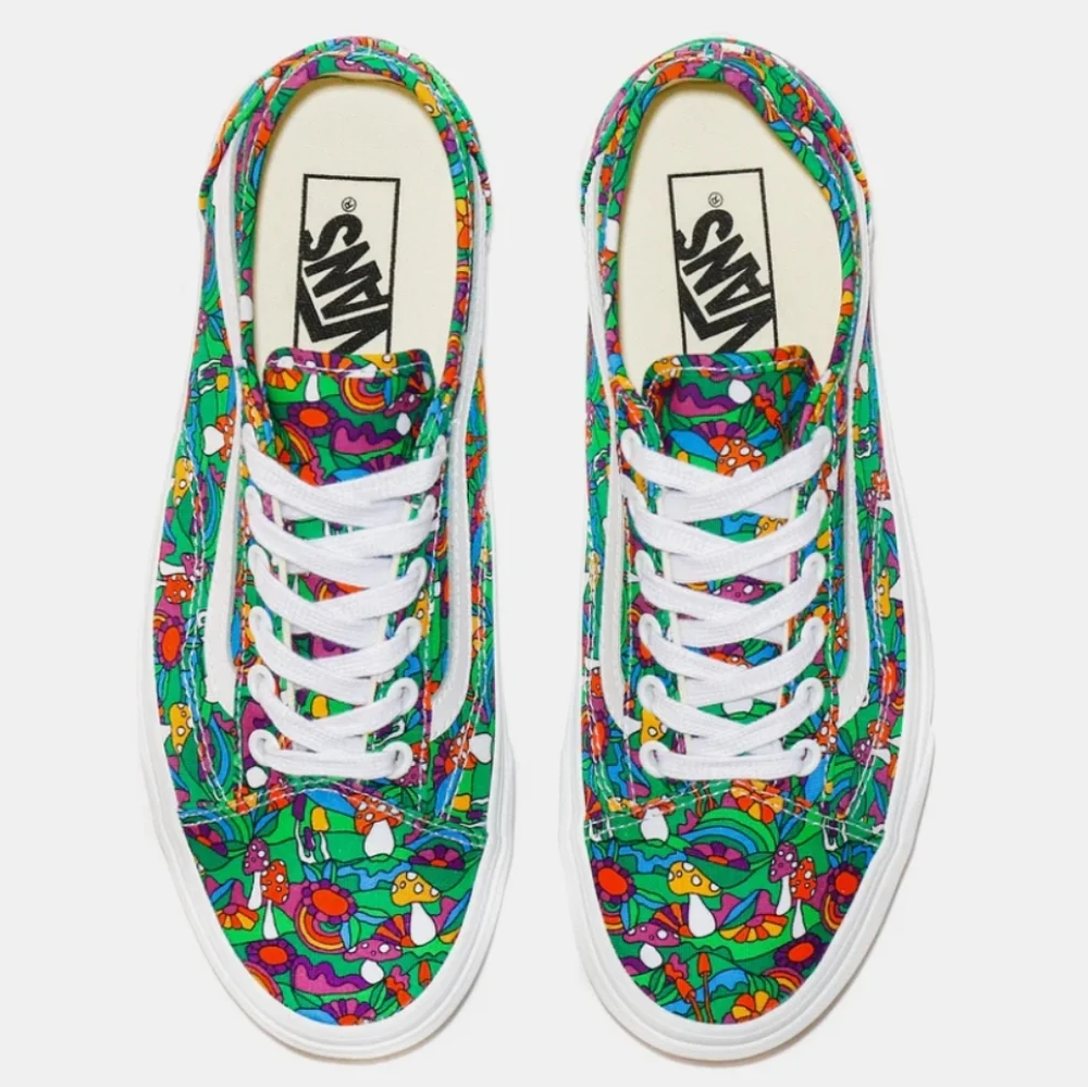 Vans Mushroom Floral Shoe sneaker 7.5 - Picture 1 of 9